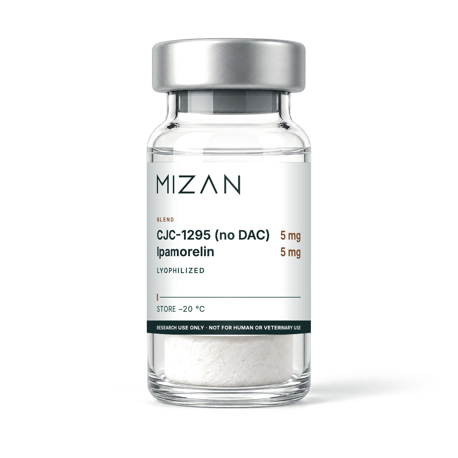 CJC-1295 (no DAC) / Ipamorelin 5 mg + 5 mg